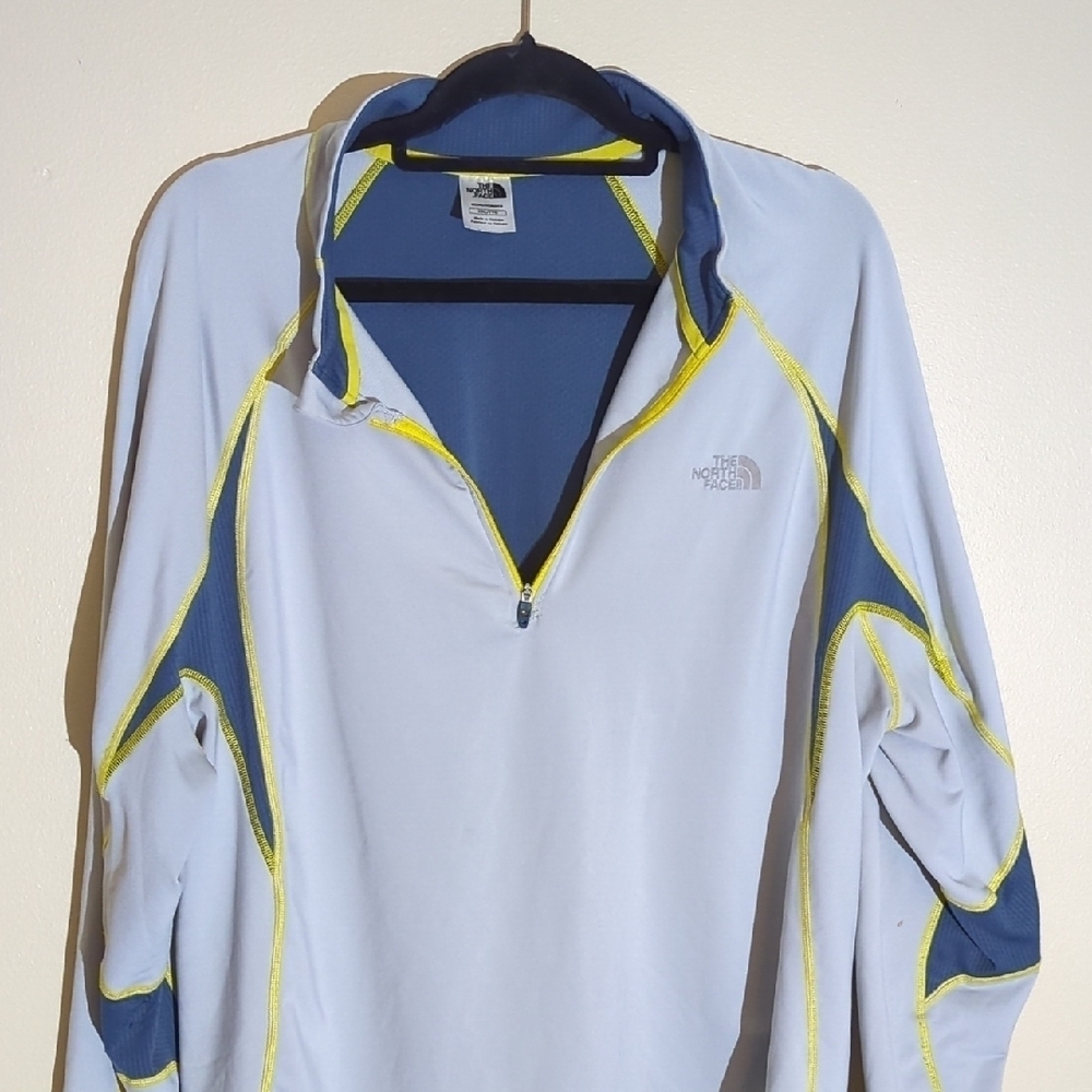 The North Face Blue and Yellow Pullover - Picture 4 of 10